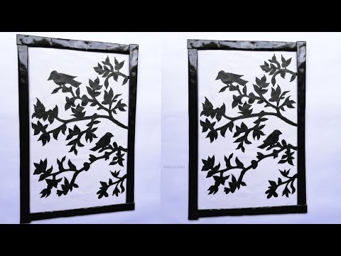 Waste Material Wall Hanging - Art And Craft For Home Decoration - Easy Wall Decorating Ideas Video