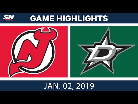 NHL Highlights | Devils vs. Stars - Jan. 2, 2019