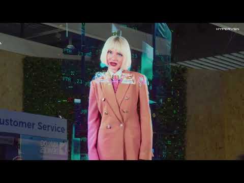 HYPERVSN Hologram of Singer Sasha Trouble Performs her Song "Robots" l ISE 2023