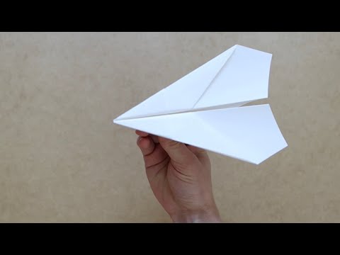 Einfacher Papierflieger falten der weit fliegt -  Anleitung / Tutorial