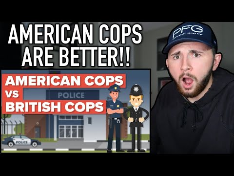 American Cops vs British Cops (Bobbies) - American Reacts
