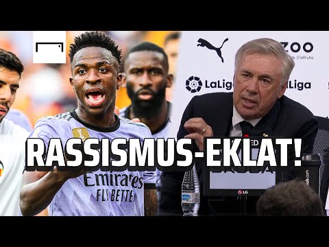 Ancelotti stinksauer! Brandrede für Vinicius Jr. nach Rassismus-Eklat in Valencia | La Liga