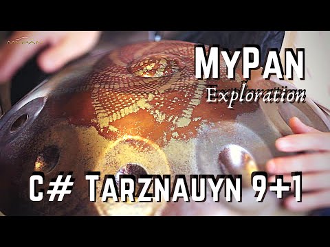 MyPan C# Tarznauyn 9+1 EXPLORATION by Jean-Matthieu B. Handpan (Ember Steel - STL)