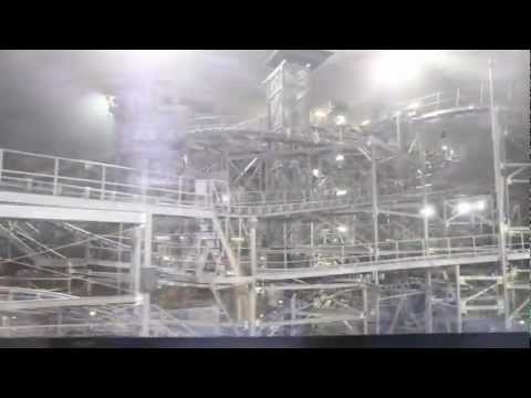 Space Mountain - Lights on ride through from the Peoplemover