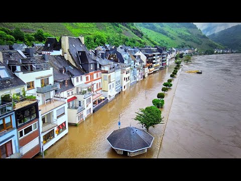 Stadt Zell (Mosel) - Die Flut der Mosel