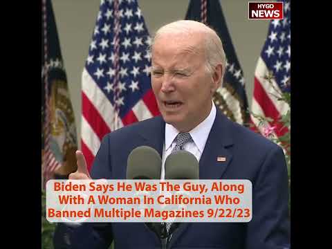 Biden: Along With A Woman In California Who Banned Multiple Magazines; Been To Every Mass Shooting