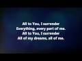 I Surrender - Jesus Culture w/ Lyrics