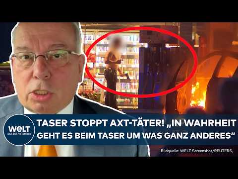 POLIZEI: Debatte um Taser-Einsatz bei Polizei entfacht nach Axt-Täter neu! Wendt im Interview