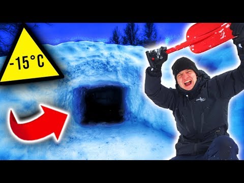 GEHEIME UNTERKUNFT im POLARKREIS!🥶 | -15°C im MONSTER IGLU!😱