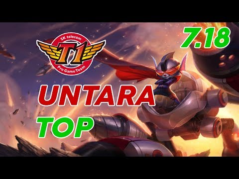 SKT T1 untara Rumble Top Patch 7.18 Pro Replay