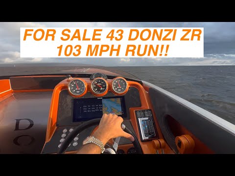103 MPH!! 1900HP 43 DONZI ZR. FOR SALE!!  FULL WALKAROUND. . Driver- Pete Caldwell. #boat #race