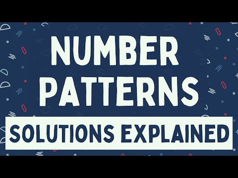 Number Patterns: Solutions Explained