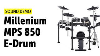Video thumbnail for Millenium | MPS 850 | E-Drum Set | Sound Demo (no talking) by Drums Bonedo