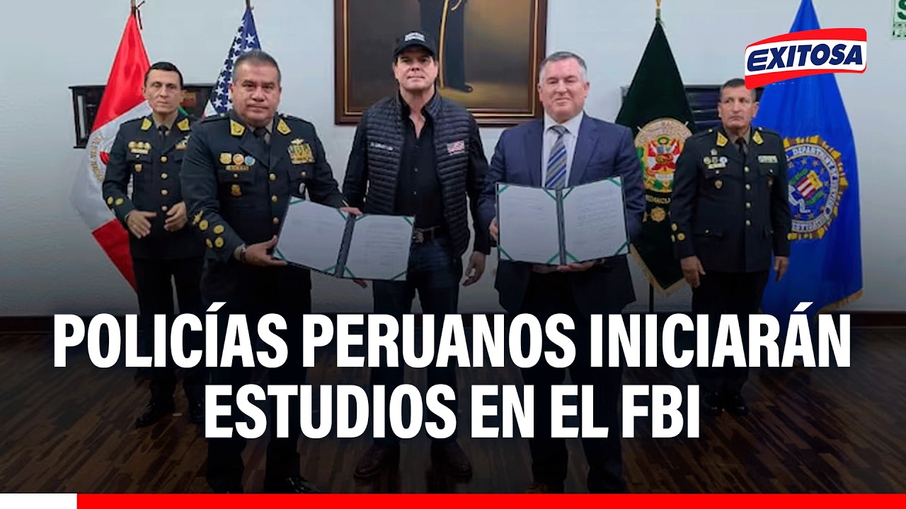 🔴🔵 Diez policías peruanos iniciarán estudios en el FBI hoy martes 15 de septiembre