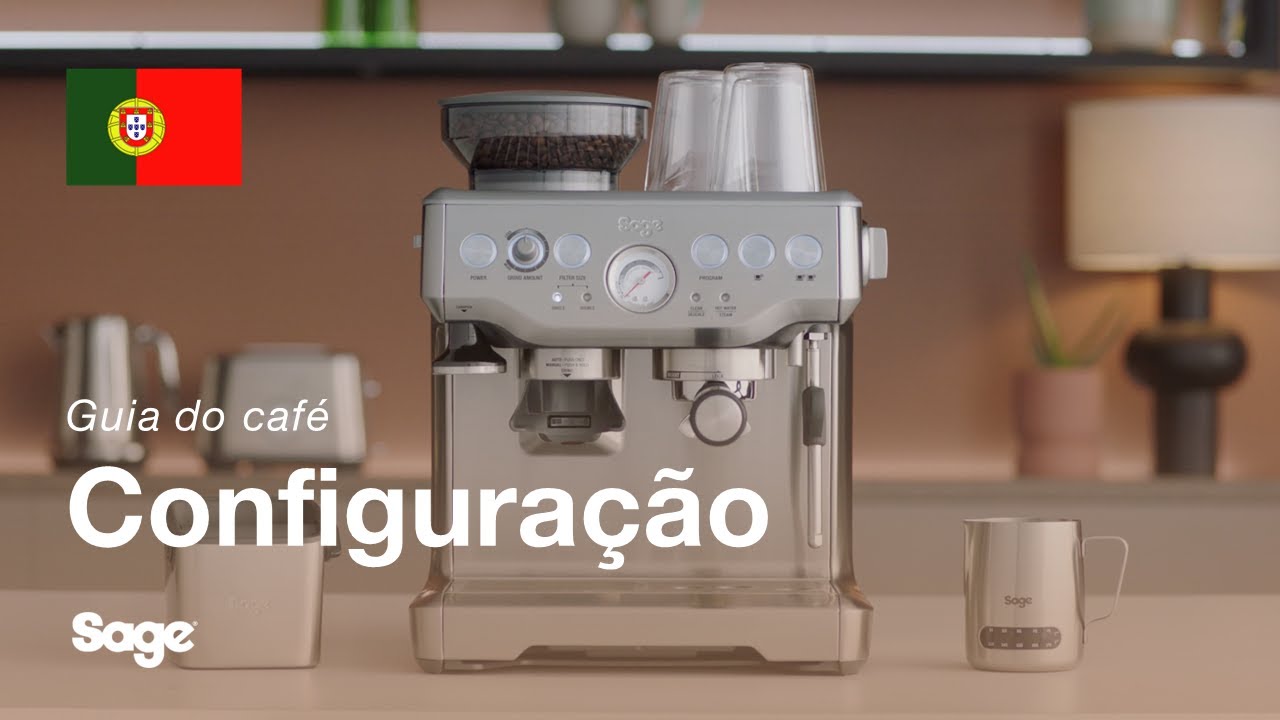 Tutorial de guia de café Breville - Configurando a sua máquina