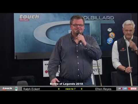 Ralph Eckert vs Efren Reyes :: Batalla de Leyendas 2018 - German Pool Masters