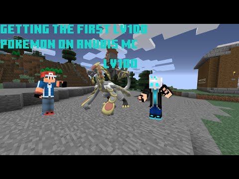 Getting my first lv 100 Pokémon on Anubis mc