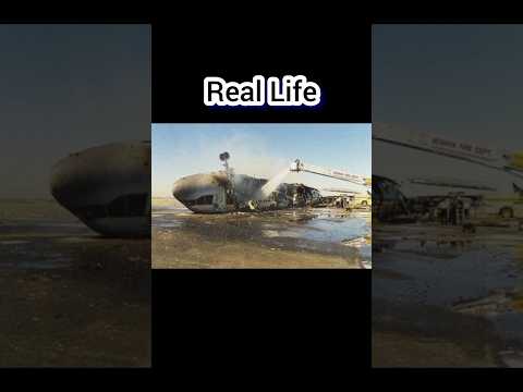 Animation Vs Real - FedEx Airline Flight 14 #ytshorts #shorts #planecrash