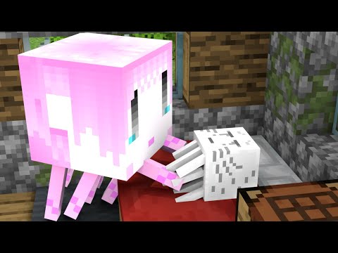 Monster School : Baby Ghast and Friends - Minecraft Animation