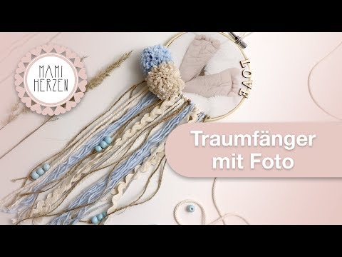 Traumfänger mit Foto basteln - MEGA einfach!!