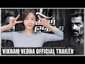Korean Actress Reacts to VIKRAM VEDHA Trailer | R.Madhavan, Vijay Sethupathi | Actress REACTION