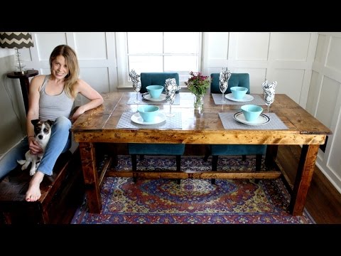 DIY Farmhouse Table - Rustikaler Lifestyle fürs Esszimmer