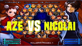 KOF 2002 UM /  Aze () VS Nikolai ()- FT10