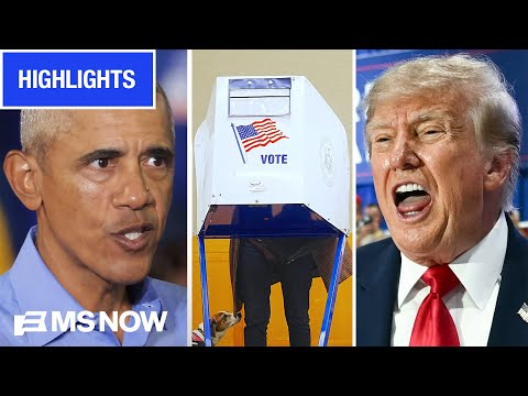 10 days to midterms: Obama on the campaign trail, Trump's approval PLUMMETS | MS NOW Highlights