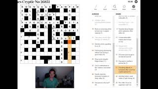 Solving The Times crossword on 9 October 2017
