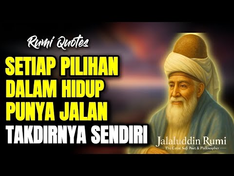 💥HIDUP ADALAH PILIHAN, SETIAP PILIHAN PUNYA JALAN TAKDIR NYA SENDIRI | INSPIRATIF JALALUDIN RUMI