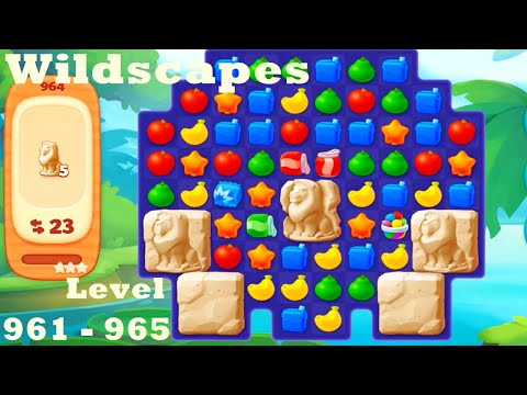 Wildscapes Level 961 - 965HD Walkthrough | Gameplay | 3 - match game | ios | android | pc | app