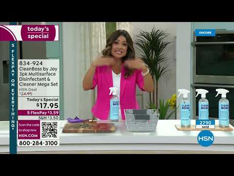 HSN | Joy Mangano Collection featuring CleanBoss 04.02.2023 - 06 AM