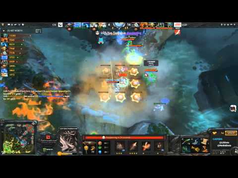 LGD vs CIS TI4 Chinese Qual Grand Final Game 4 Rosh Fight