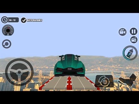 Impossible Car Tracks 3D - Green Car Driving Stunts Simulator Level 10 to 13 Cimpleted Android Game