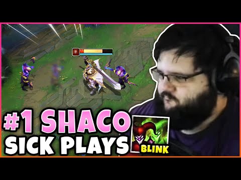 RANK 1 SHACO STYLES ALL OVER GAREN!! (SICK SHACO OUTPLAYS) - League of Legends