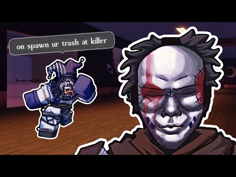 TROLLING makes TOXIC SPAWNIST RAGEQUIT with DEFAULT SLASHER! [Forsaken]