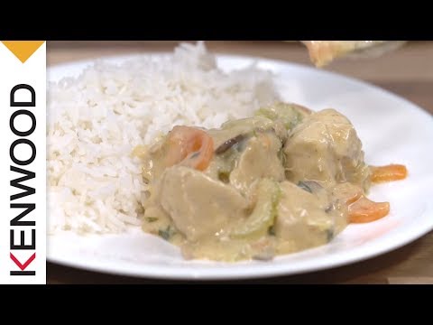 Recette de Fricassée de Poulet avec le robot cuiseur kCook Multi de Kenwood.