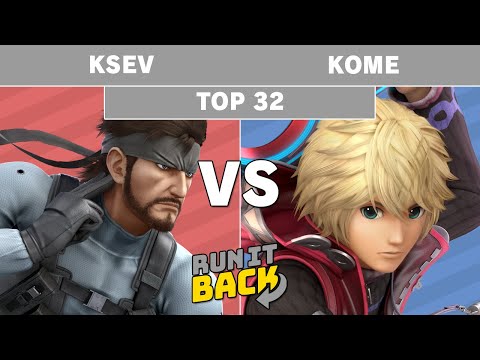 Run It Back - Ksev (Snake) vs Kome (Shulk) Winners Quarters - Smash Ultimate Singles