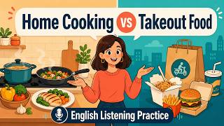 Cooking at Home vs Ordering Out | English Speaking Practice