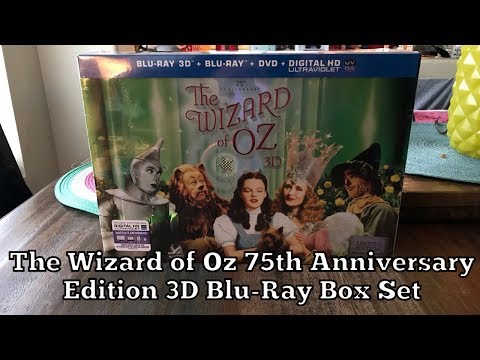 The Wizard of Oz 75th Anniversary Edition 3D Blu-Ray Box Set Unboxing