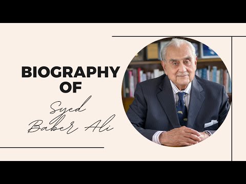 Biography of Syed  Babar Ali l lifestyle l age l family etc.
