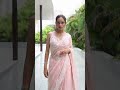 Hand Embroidered Nude Pink Pure Organza Saree Perfect For Summer Glamour SareeLove