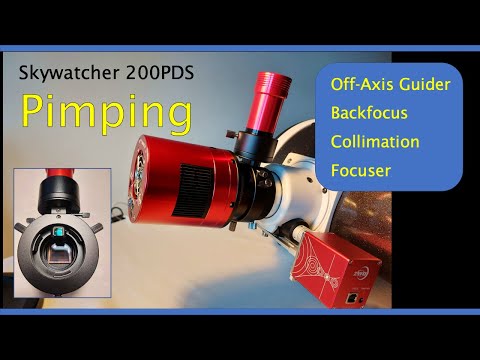 Pimping my SkyWatcher 200 PDS Telescope - Focuser, Off-Axis Guider, Collimation, Backfocus