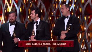 "Whiplash" winning the Oscar® for Sound Mixing