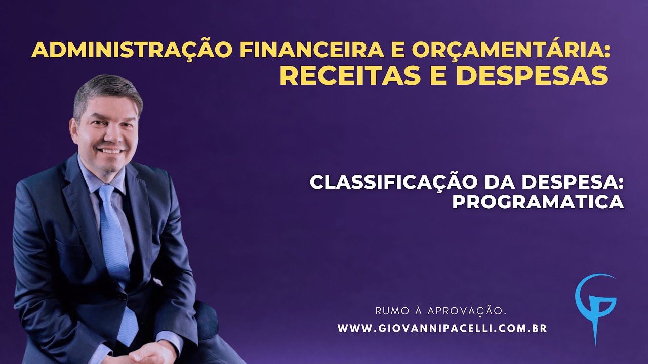 Classificação programática da despesa