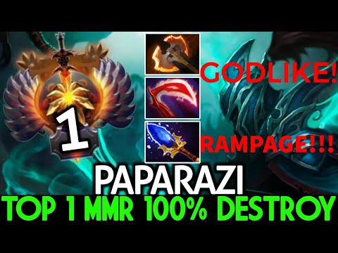 PAPARAZI [Phantom Assassin] Top 1 MMR The INSANELY OVERPOWERED Build .RAMPAGE!! - Dota 2 Hero Guide
