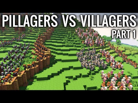 Minecraft - PILLAGERS VS VILLAGERS | Part 1