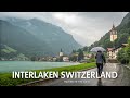 Interlaken Switzerland Walking In The Rain ️