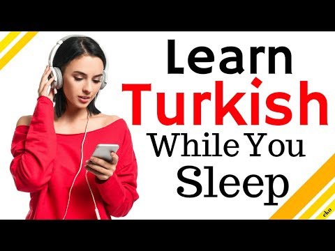 Learn Turkish While You Sleep 😀  Most Important Turkish Phrases and Words 😀 English/Turkish (8 Hour)