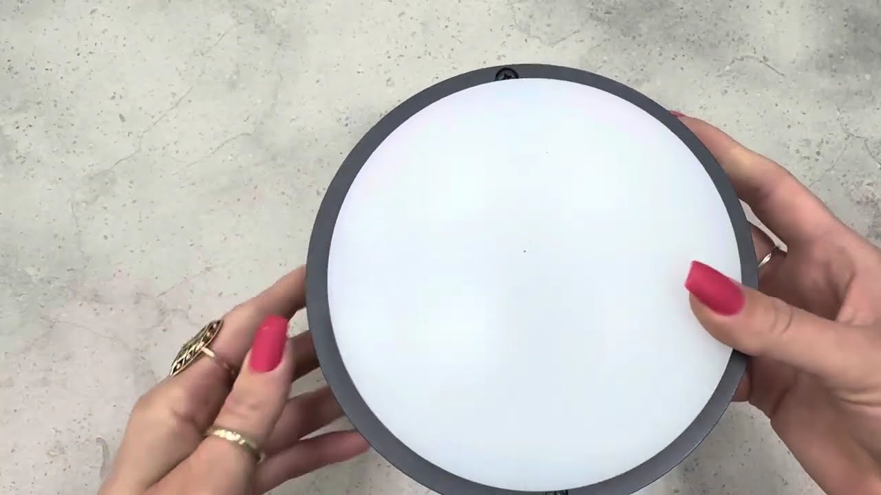 Светодиодный светильник VIOLUX НББ ATOM (UA) 12W 5000K IP54 антрацит 253353